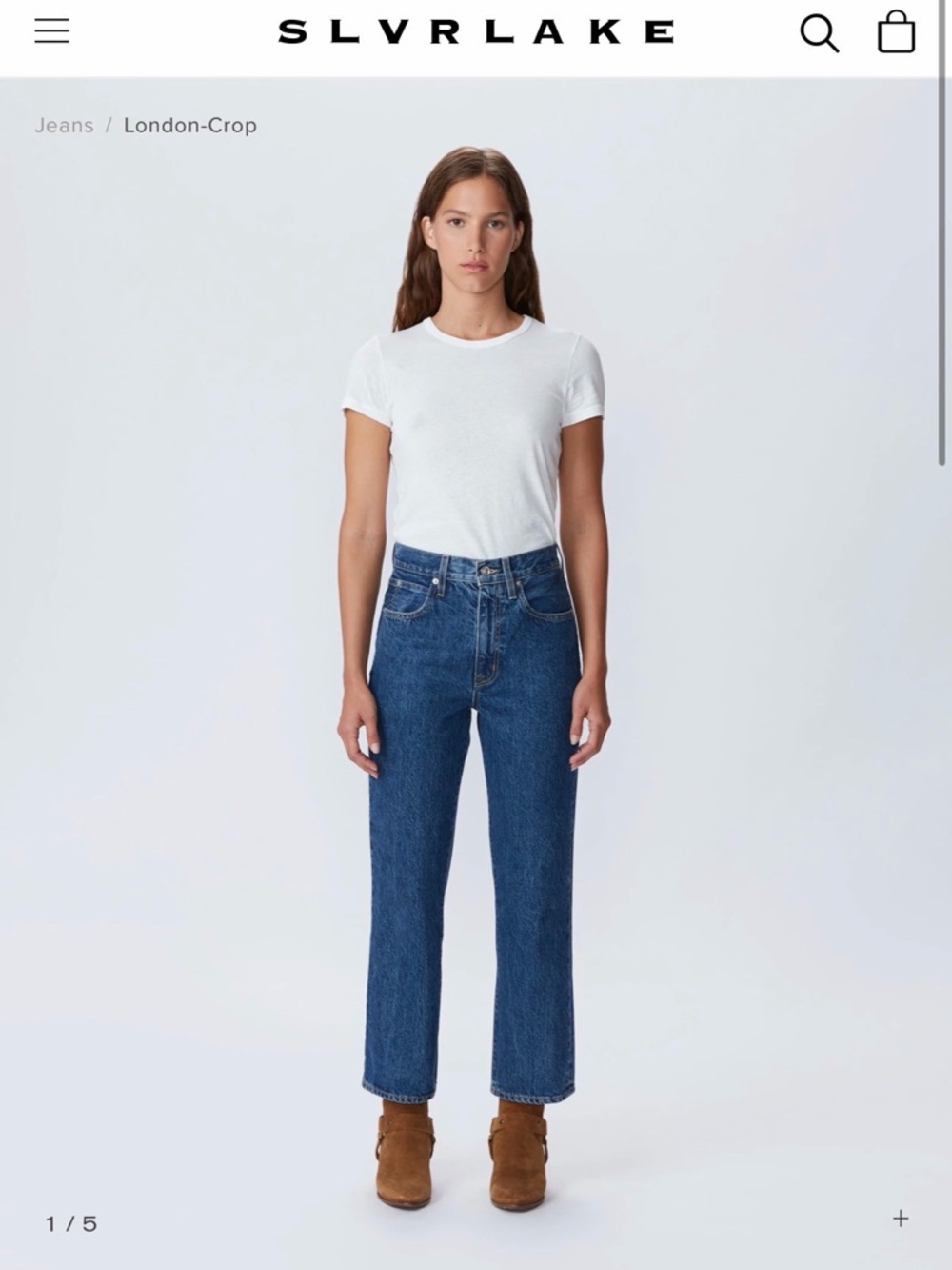 SLVRLAKE London Crop Jeans